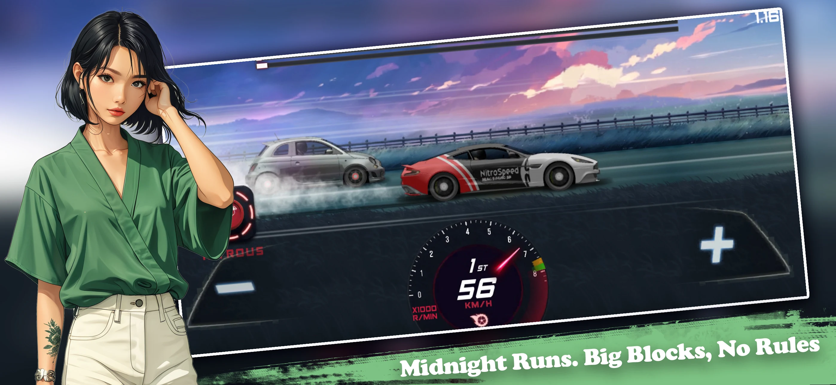 Nitro Speed: Crew Drag Race NS screenshot